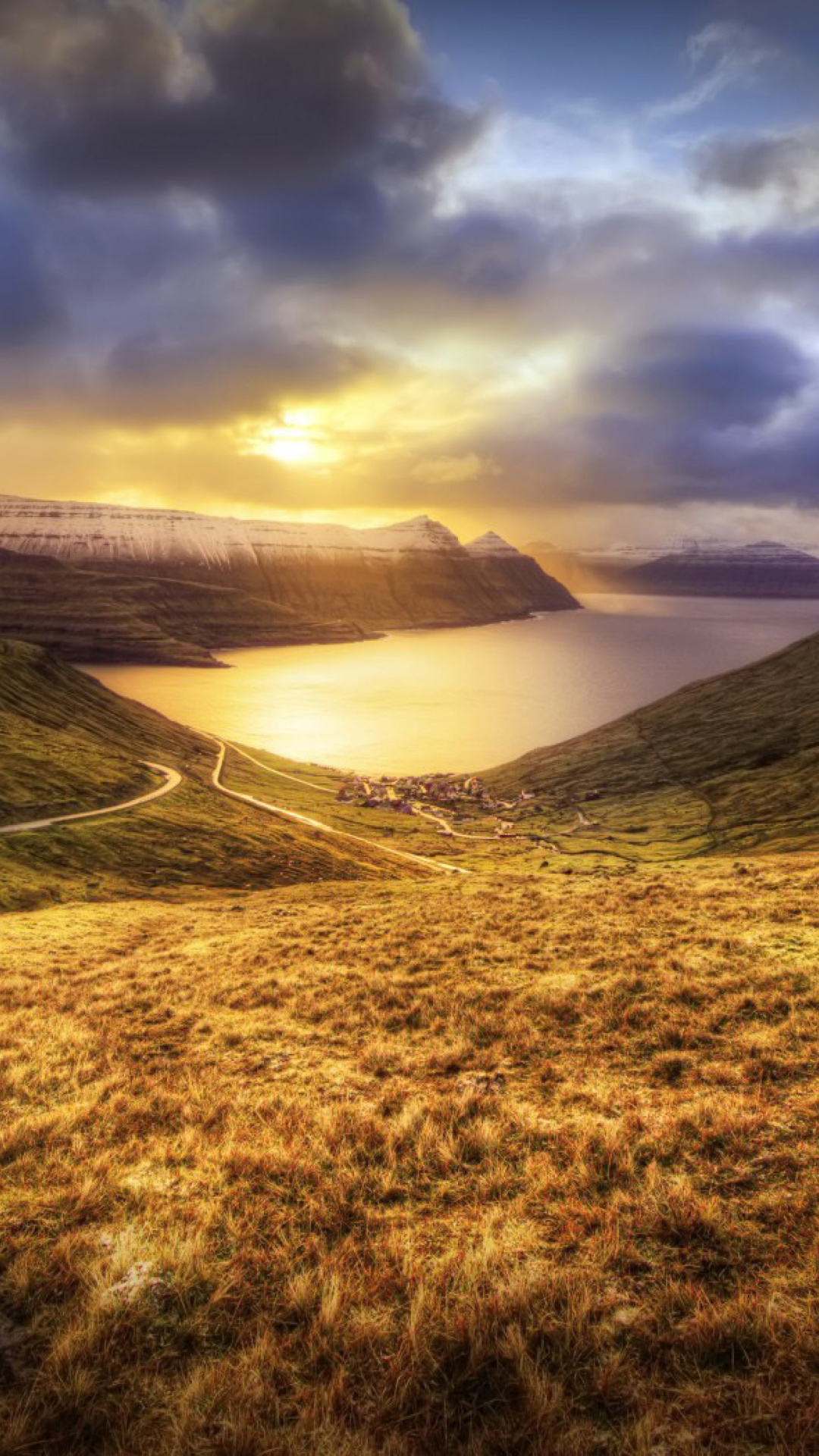 Das Faroe Islands Landscape Wallpaper 1080x1920