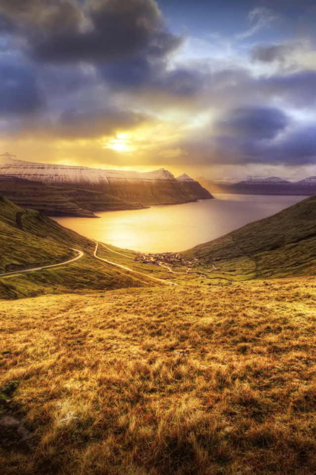 Sfondi Faroe Islands Landscape 640x960