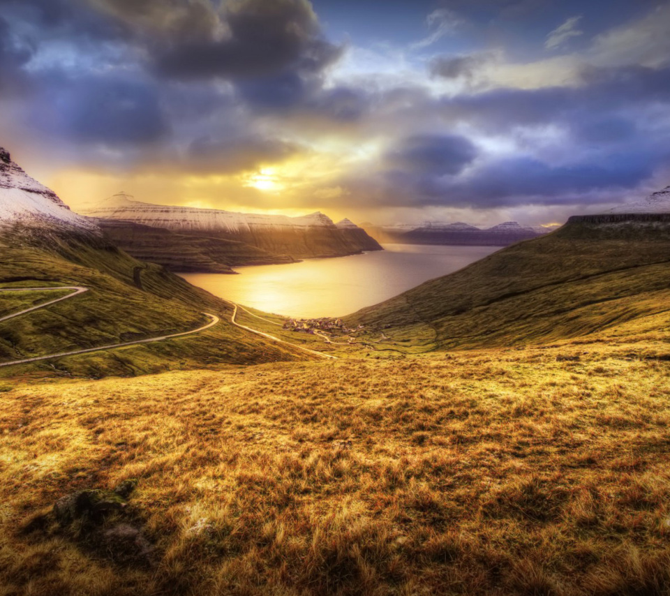 Обои Faroe Islands Landscape 960x854