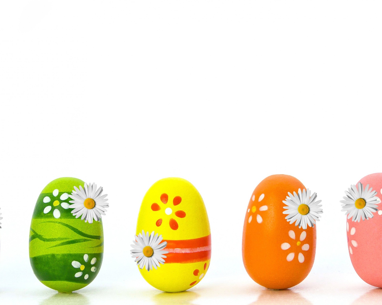 Das Colorful Easter Eggs Wallpaper 1280x1024