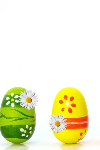 Colorful Easter Eggs wallpaper 320x480