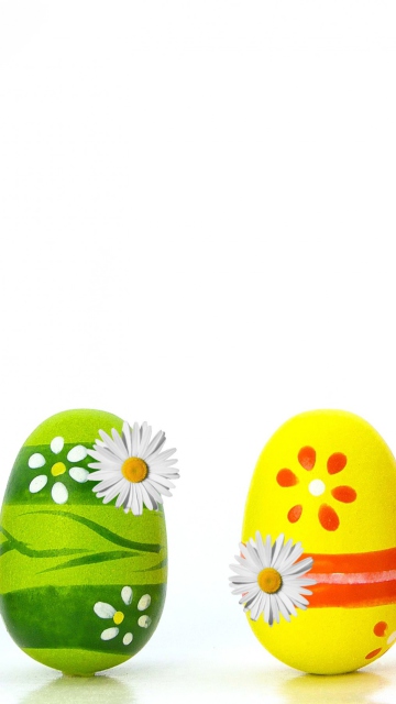 Das Colorful Easter Eggs Wallpaper 360x640