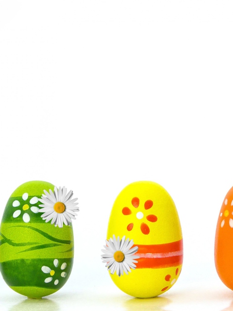 Das Colorful Easter Eggs Wallpaper 480x640