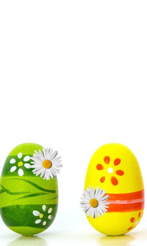 Colorful Easter Eggs wallpaper 480x800
