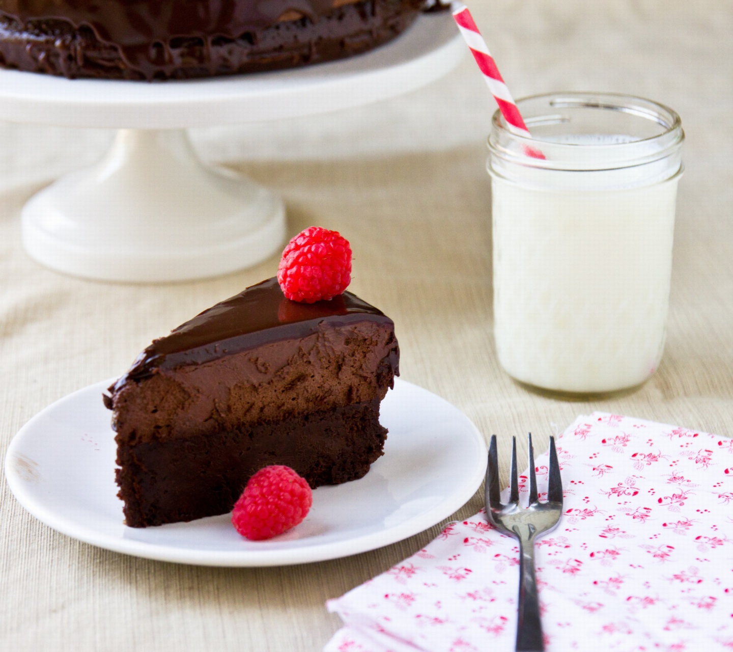 Fudge cake wallpaper 1440x1280