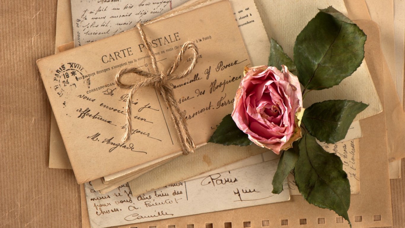 Sfondi Vintage Love Letters 1366x768