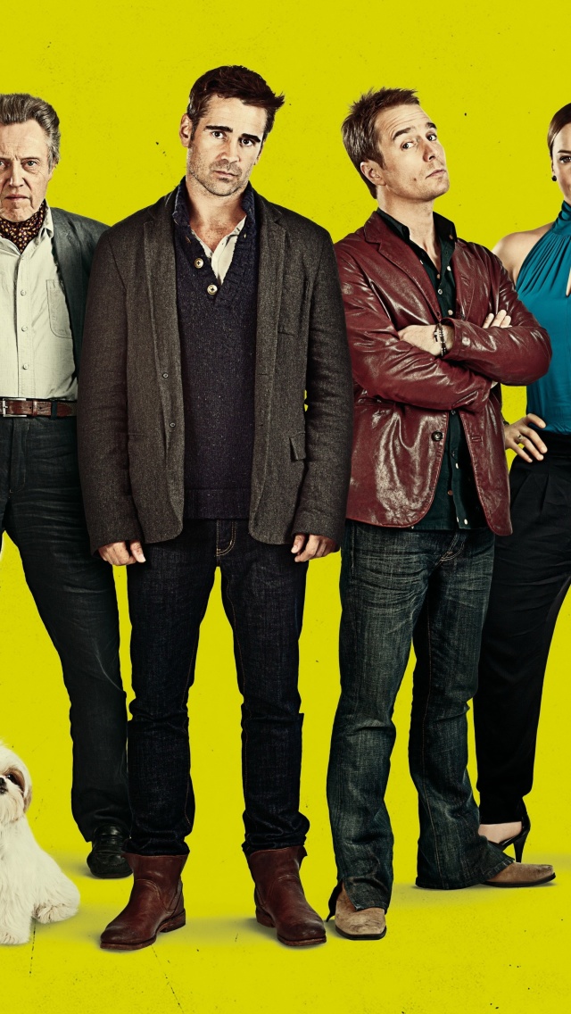 Das Seven Psychopaths with Colin Farrell and Sam Rockwell Wallpaper 640x1136