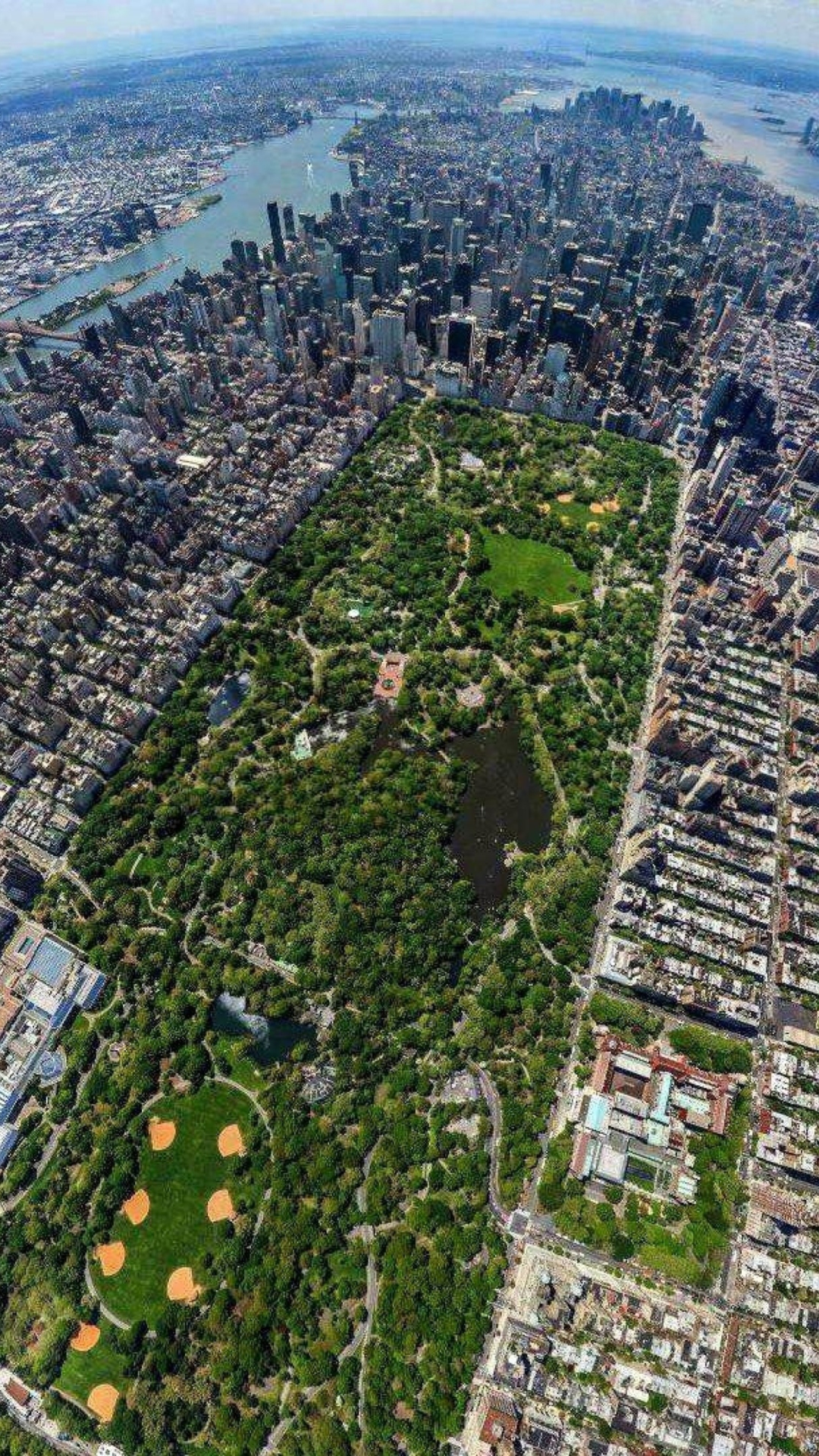 Screenshot №1 pro téma Central Park New York From Air 1080x1920