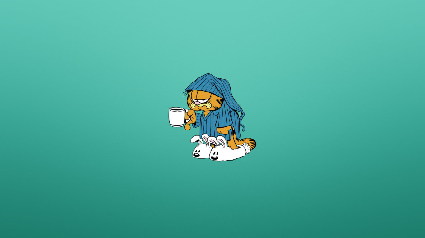 Screenshot №1 pro téma Garfield's Monday Morning 1366x768