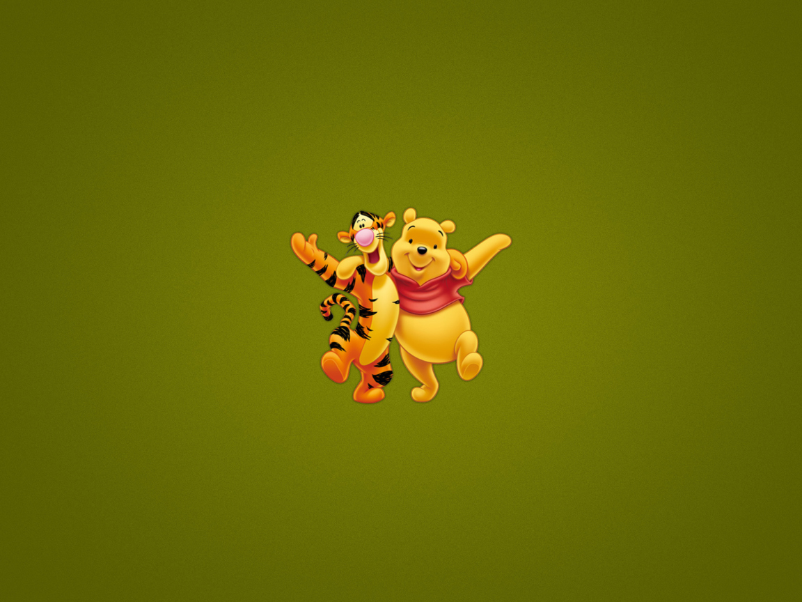 Das Winnie The Pooh And Tiger Wallpaper 1152x864