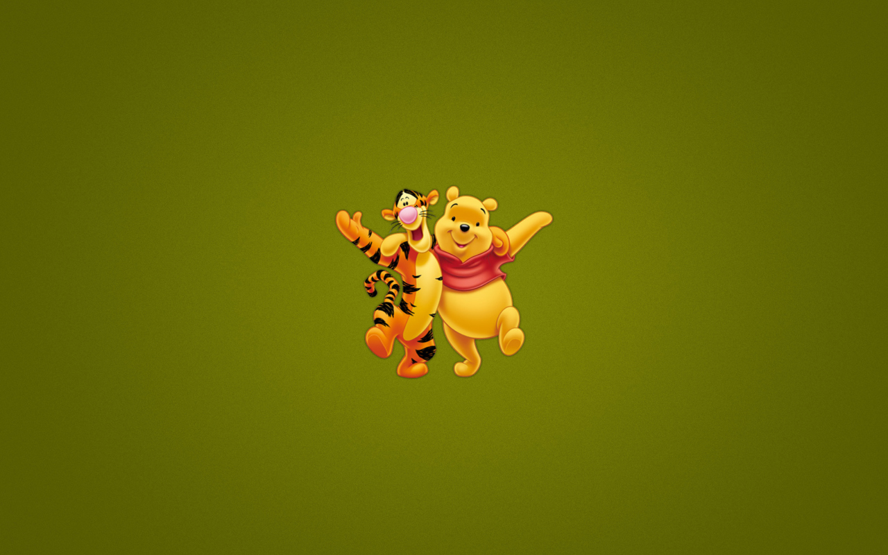 Winnie The Pooh And Tiger wallpaper 1280x800