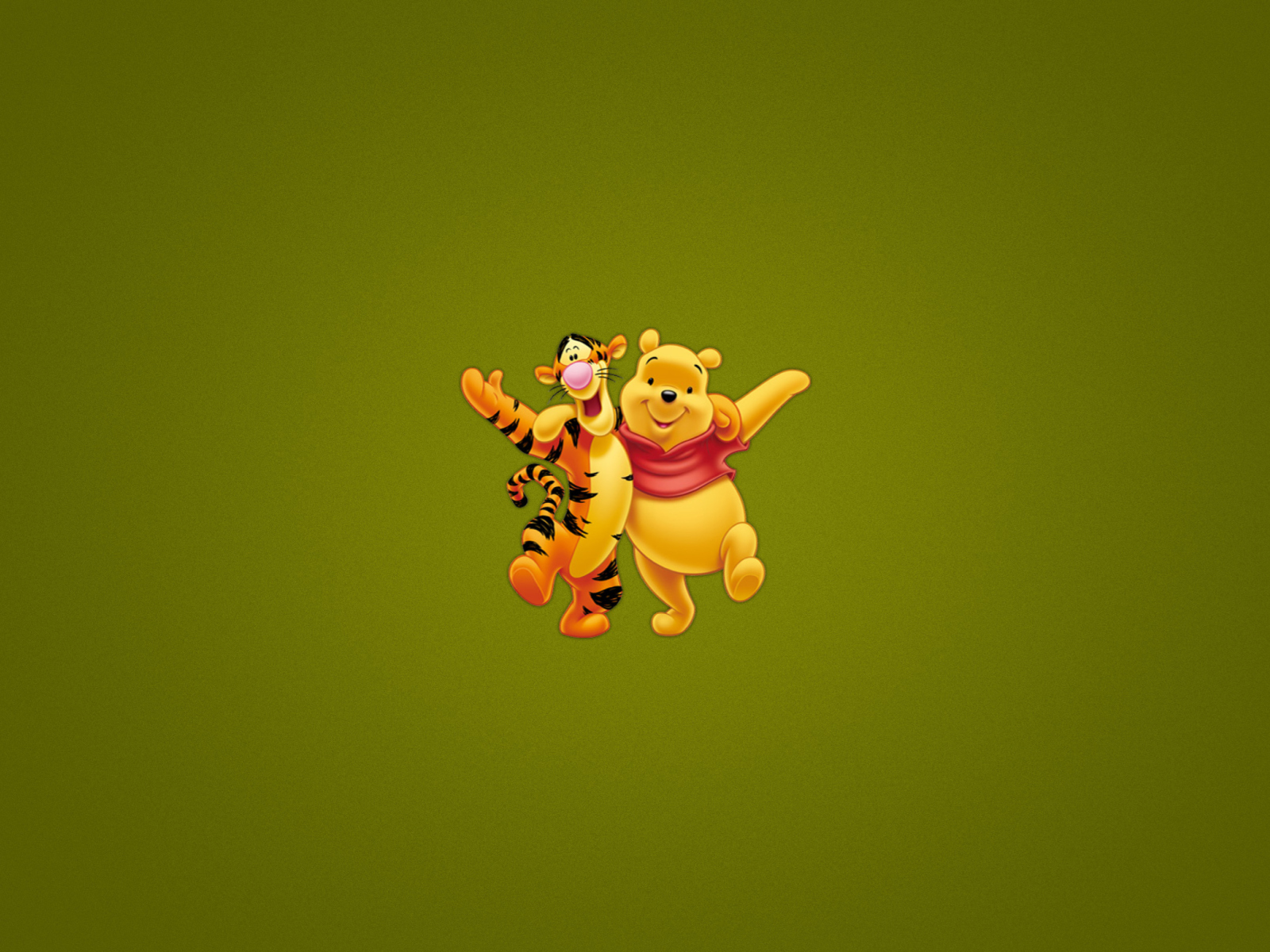 Sfondi Winnie The Pooh And Tiger 1600x1200
