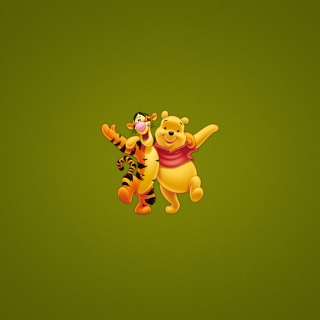 Kostenloses Winnie The Pooh And Tiger Wallpaper für iPad Air