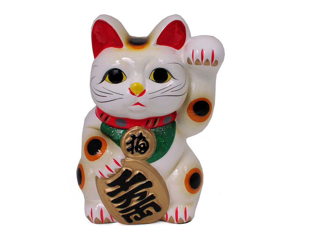 Sfondi Maneki Neko Lucky Cat 1024x768