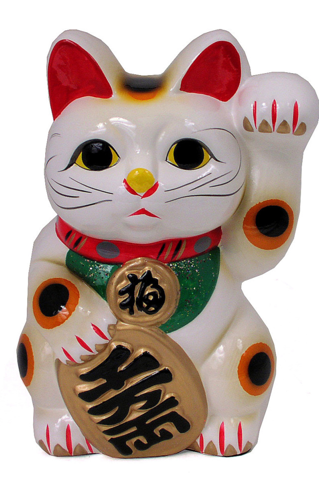 Sfondi Maneki Neko Lucky Cat 640x960