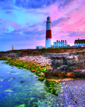 Lighthouse In Portugal wallpaper 176x220