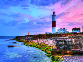 Das Lighthouse In Portugal Wallpaper 320x240