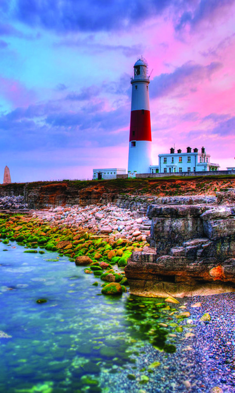 Lighthouse In Portugal wallpaper 480x800