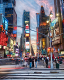 Fondo de pantalla New York City Times Square 128x160