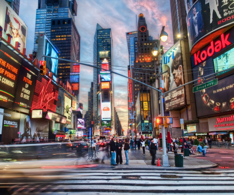 Das New York City Times Square Wallpaper 480x400
