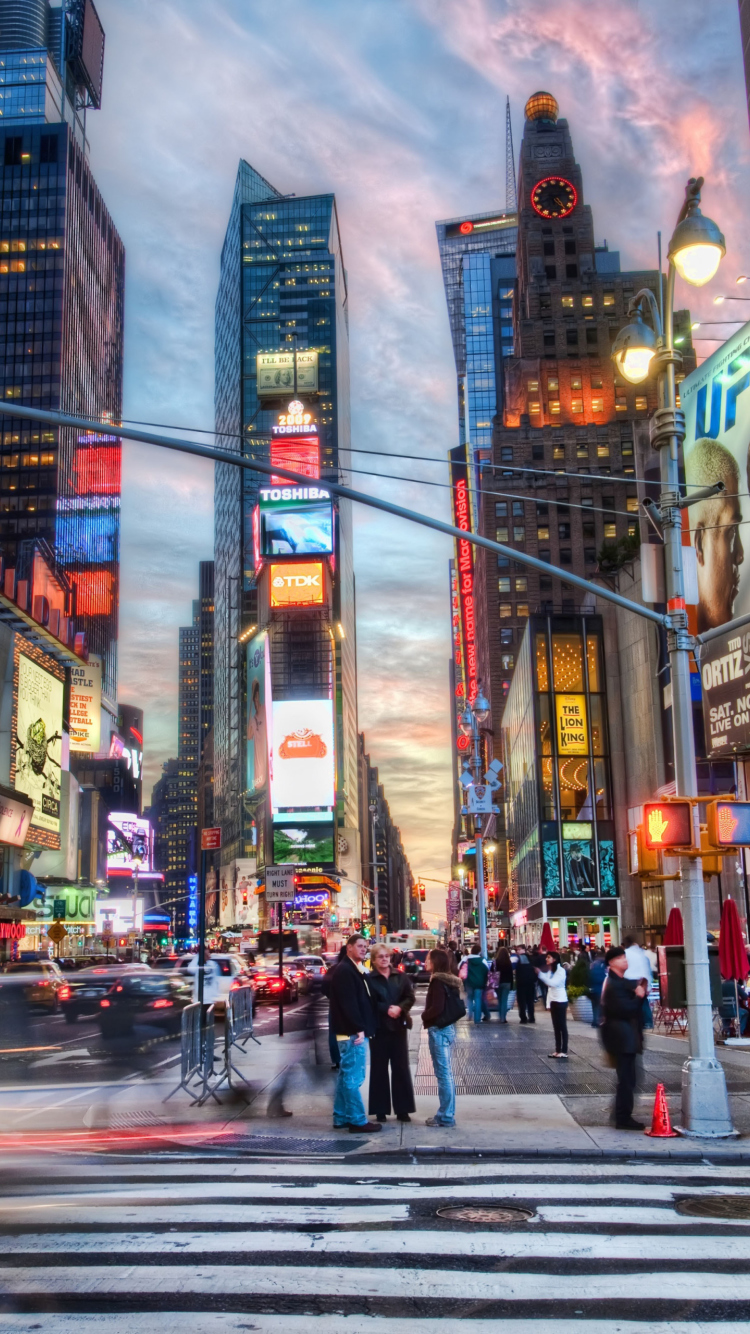 New York City Times Square wallpaper 750x1334