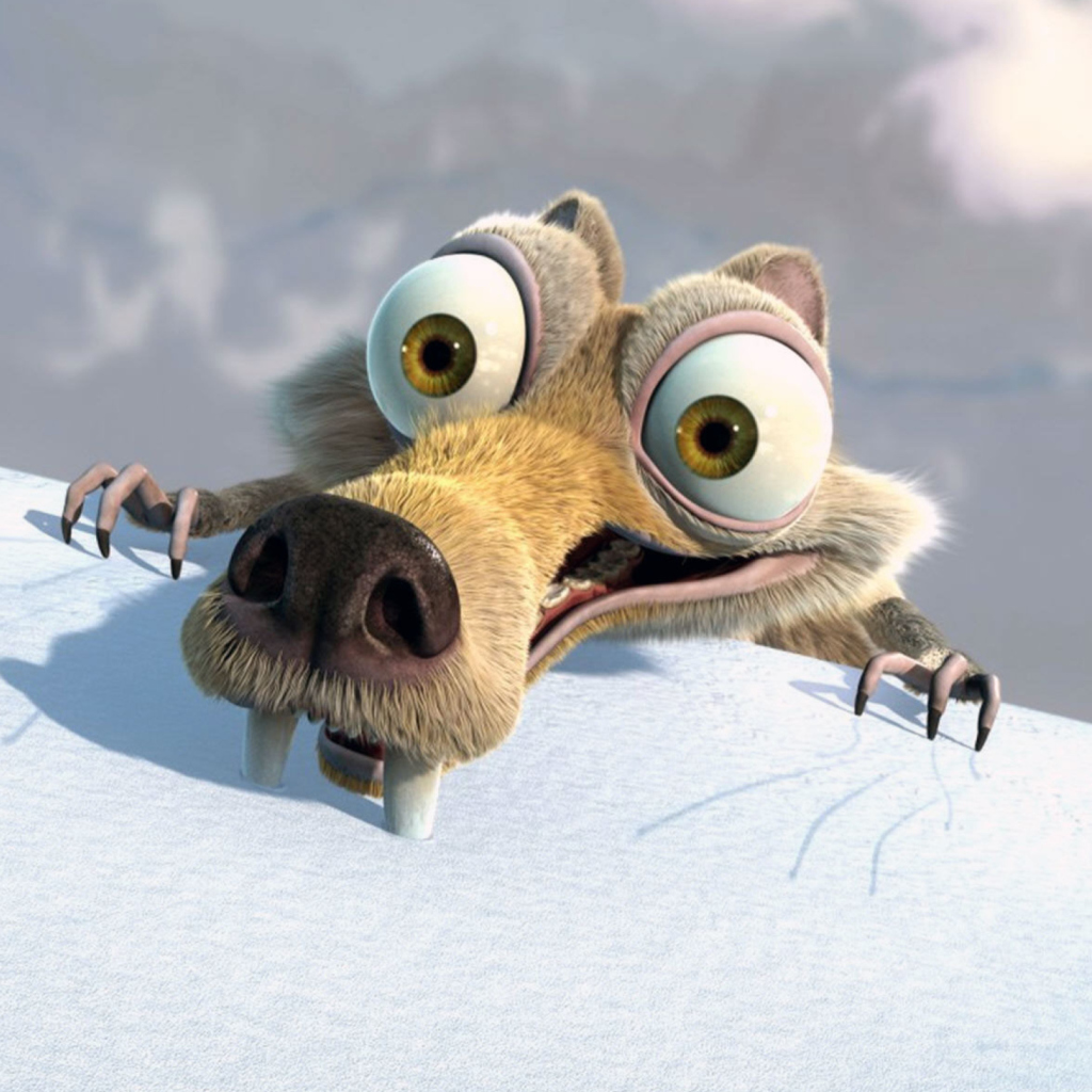 Das Scrat - Ice Age Wallpaper 1024x1024