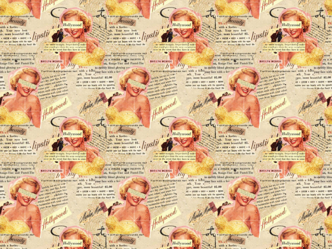 Marilyn Monroe Pattern wallpaper 1152x864