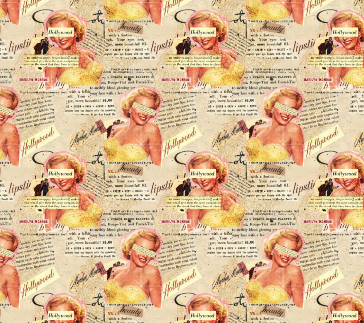 Marilyn Monroe Pattern wallpaper 1440x1280