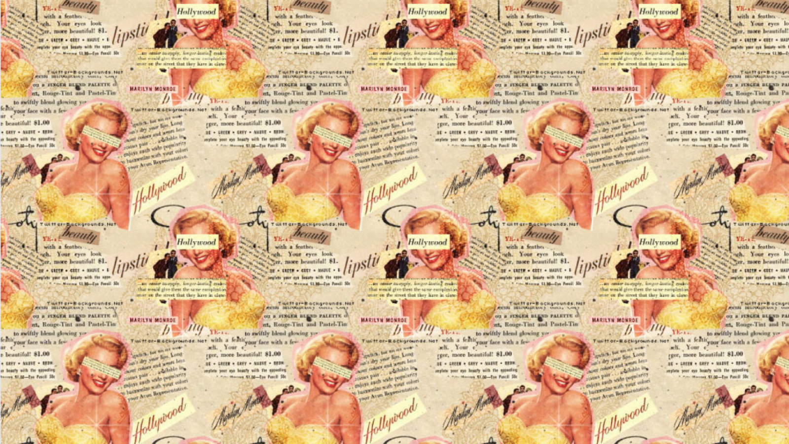 Marilyn Monroe Pattern wallpaper 1600x900