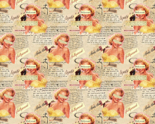Marilyn Monroe Pattern wallpaper 220x176