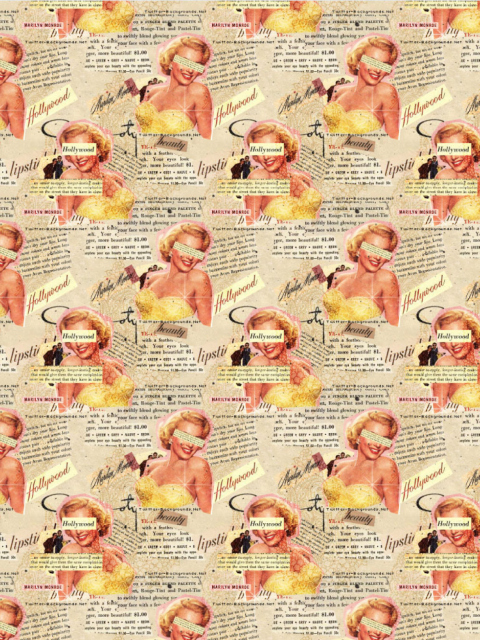Fondo de pantalla Marilyn Monroe Pattern 480x640