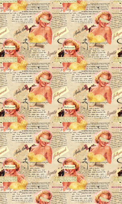 Marilyn Monroe Pattern wallpaper 480x800