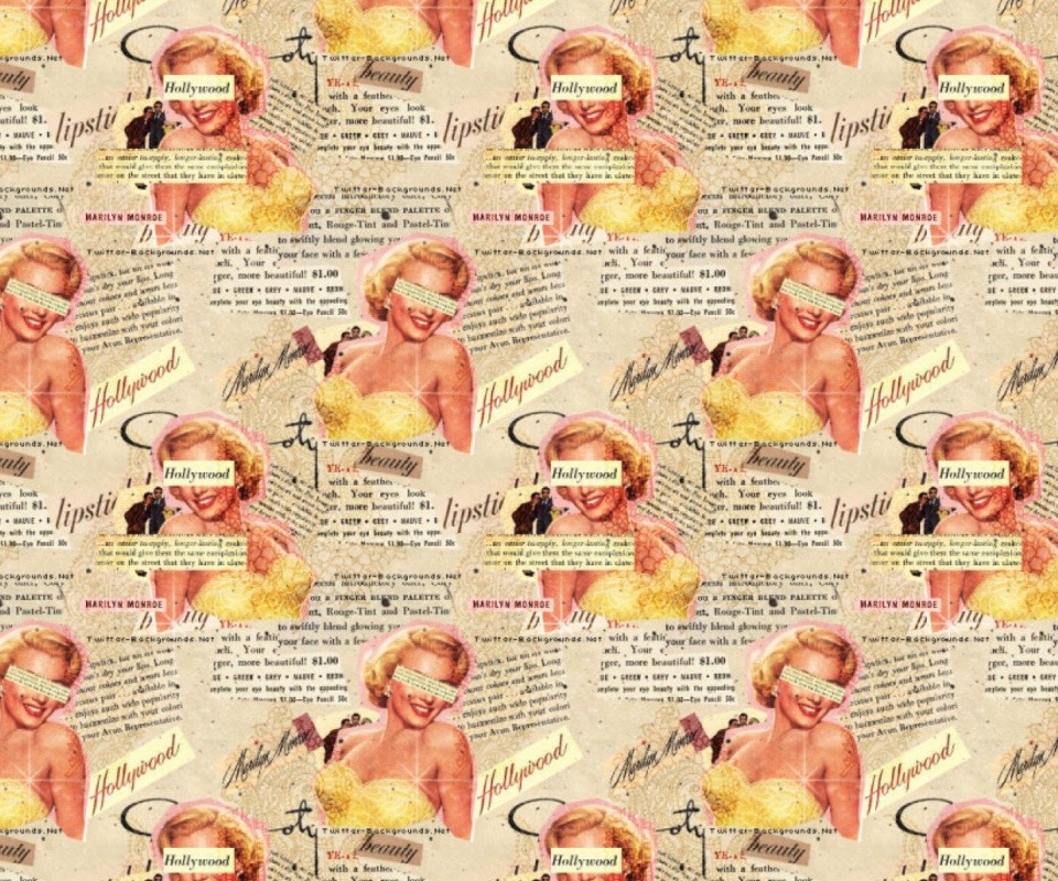 Marilyn Monroe Pattern wallpaper 960x800
