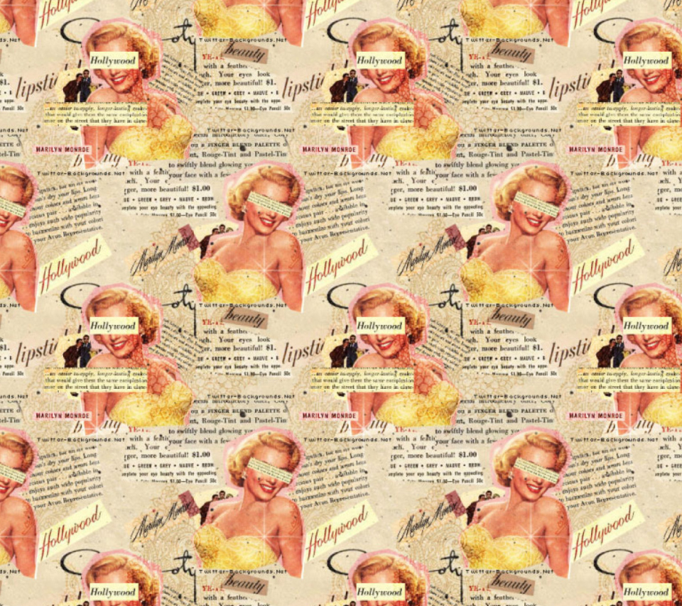 Marilyn Monroe Pattern wallpaper 960x854