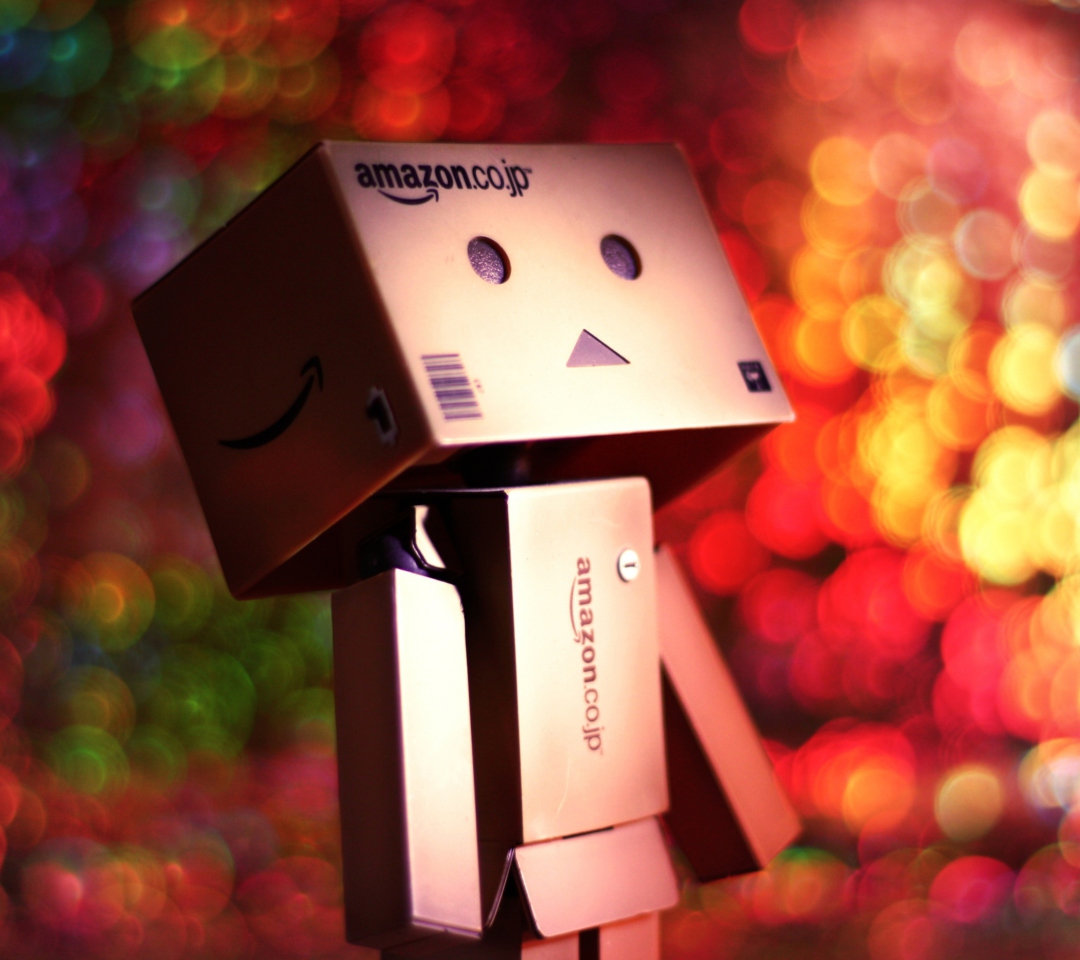 Danbo And Magical Bokeh wallpaper 1080x960