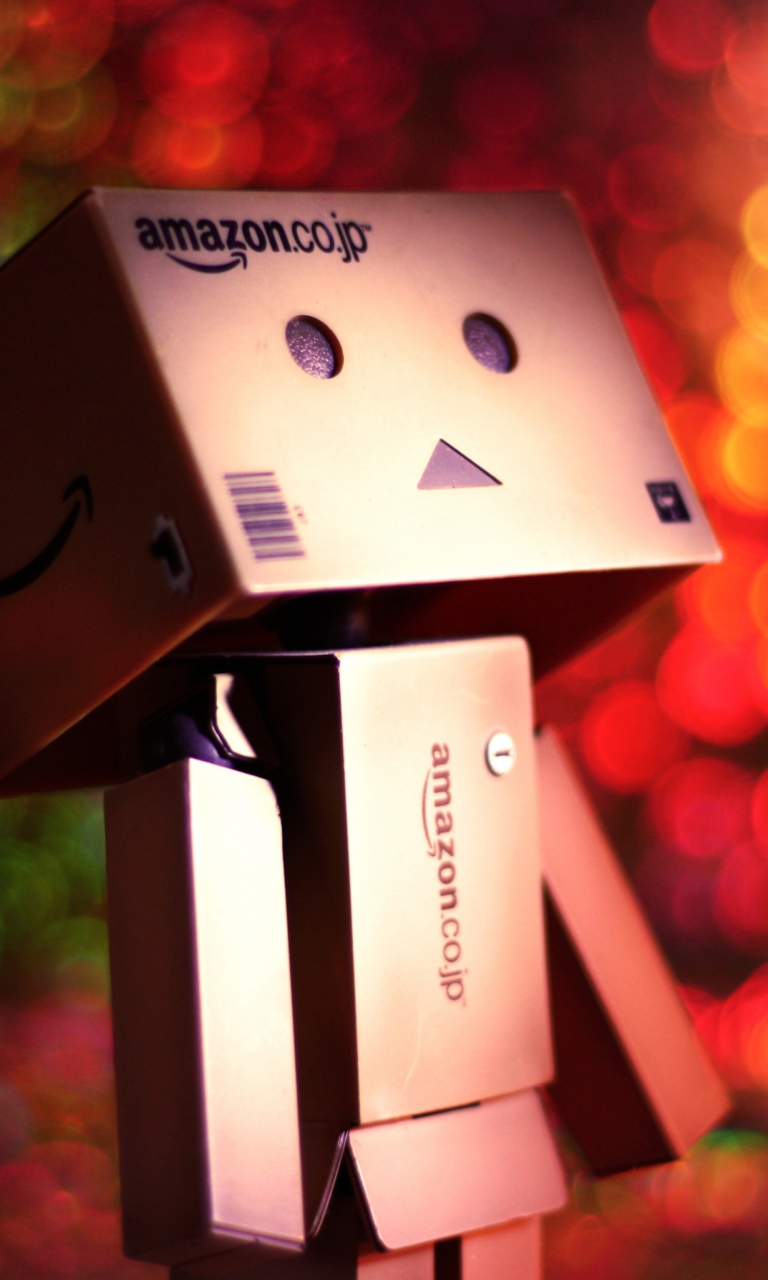 Das Danbo And Magical Bokeh Wallpaper 768x1280