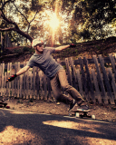 Skateboarding wallpaper 128x160
