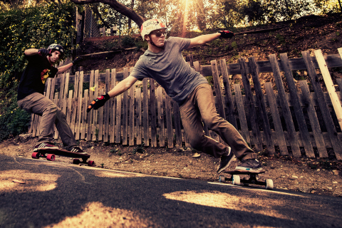 Fondo de pantalla Skateboarding 480x320