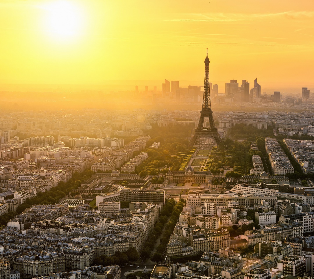 Das Paris Sunrise Wallpaper 1080x960