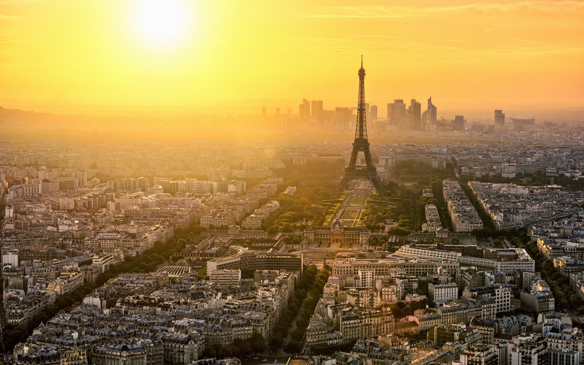 Paris Sunrise wallpaper 1920x1200