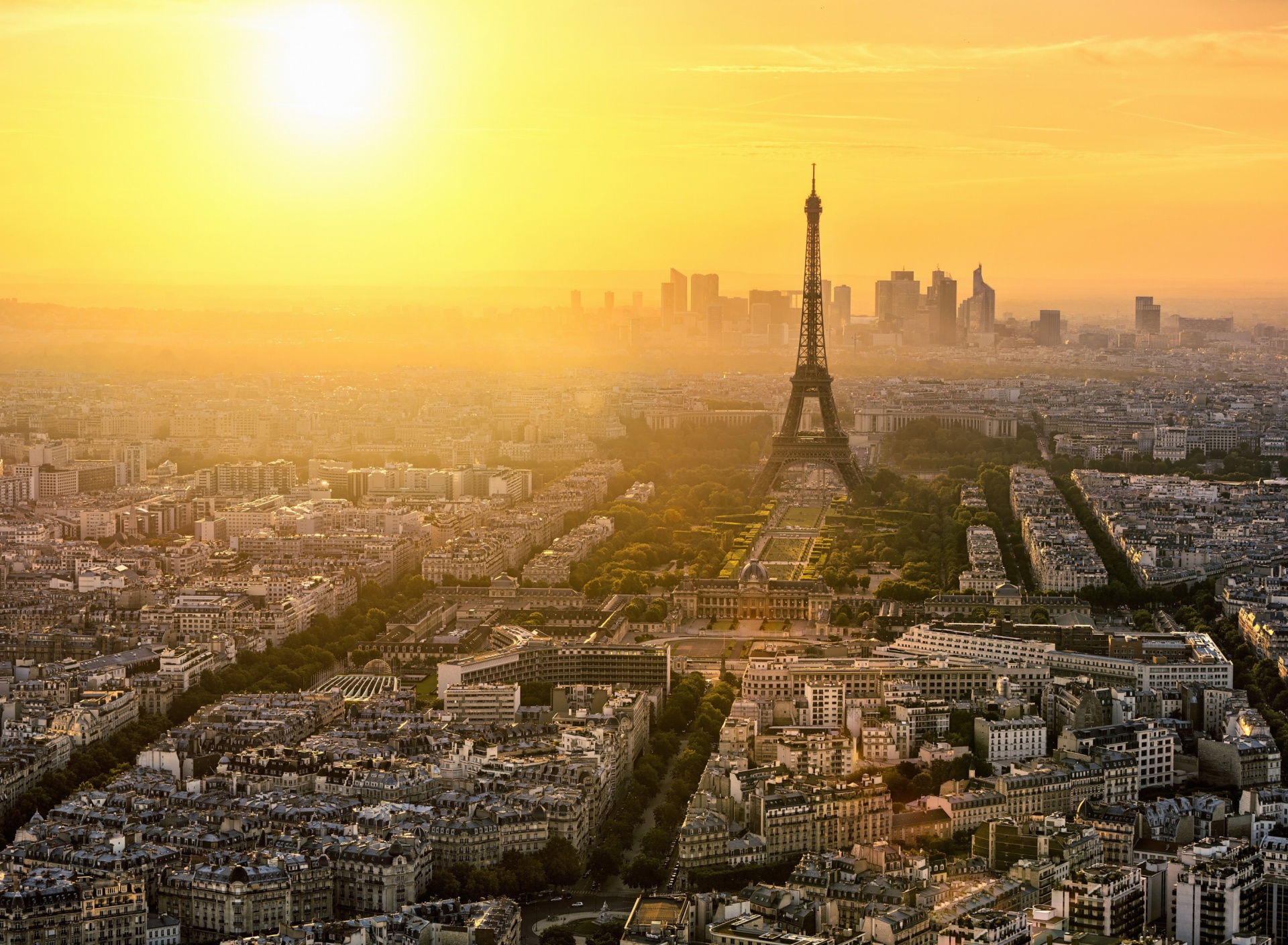 Paris Sunrise wallpaper 1920x1408