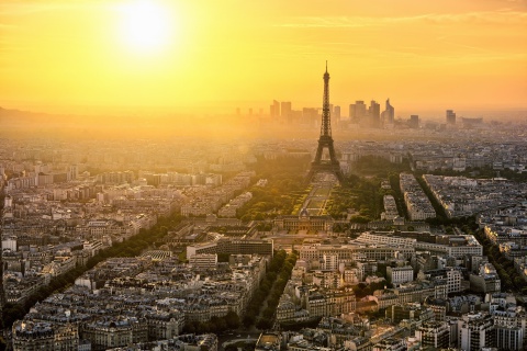 Das Paris Sunrise Wallpaper 480x320
