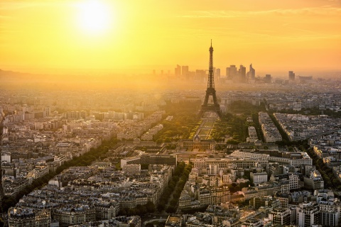 Fondo de pantalla Paris Sunrise 480x320