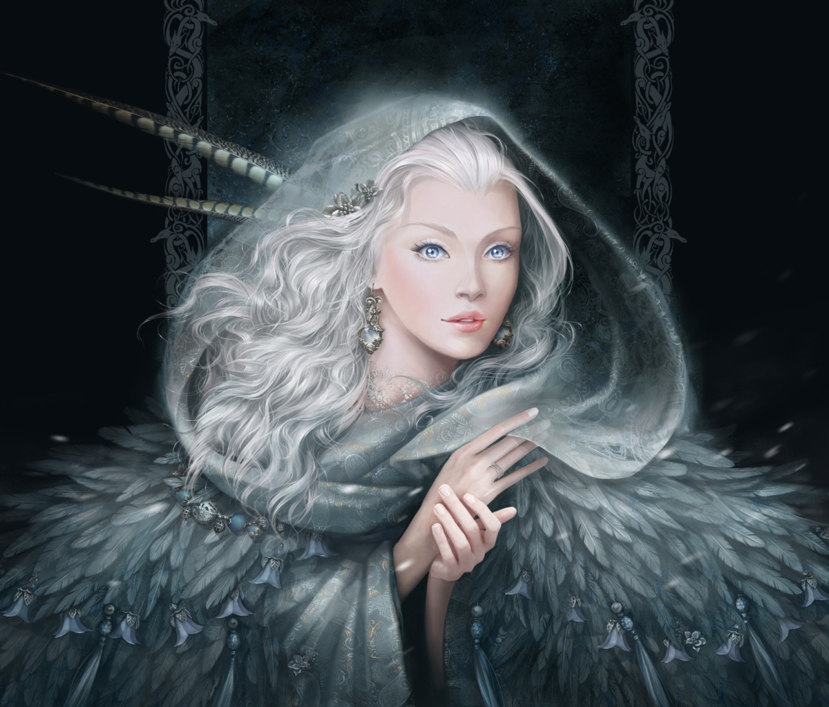 Das White Fantasy Princess Wallpaper 1200x1024