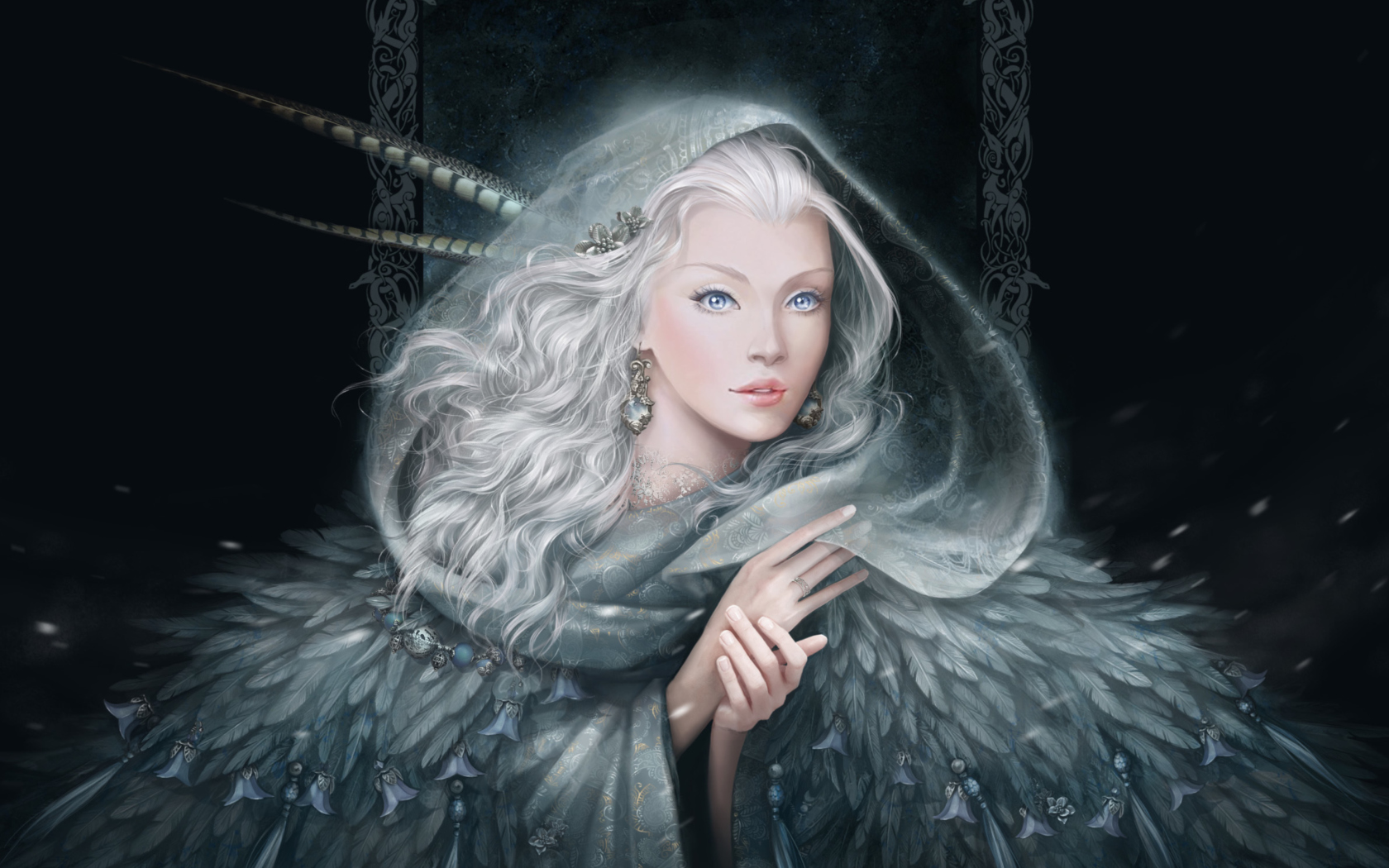 Fondo de pantalla White Fantasy Princess 1680x1050