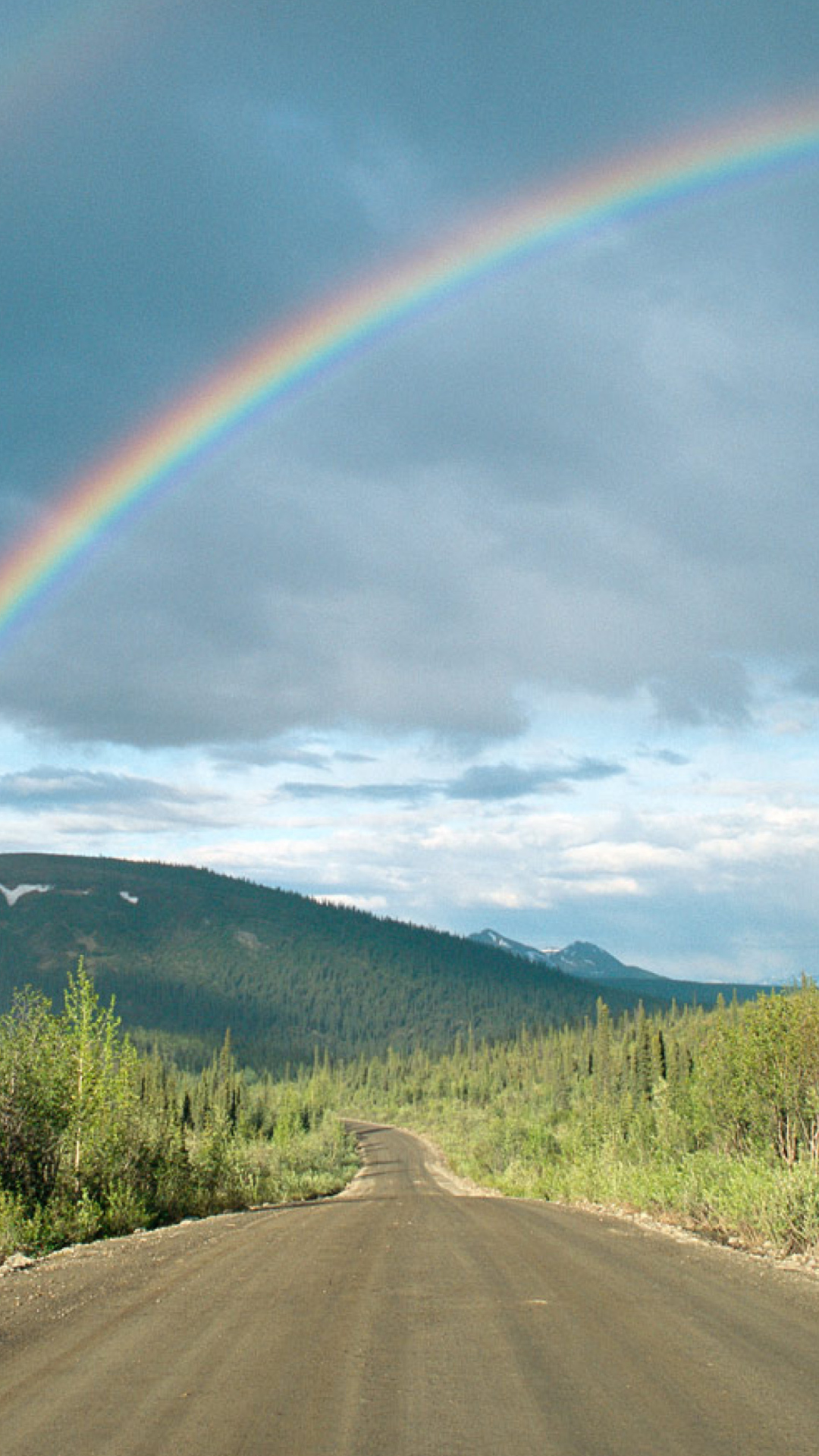 Обои Rainbow In Alaska 1080x1920