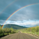 Sfondi Rainbow In Alaska 128x128