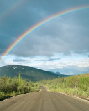 Fondo de pantalla Rainbow In Alaska 128x160