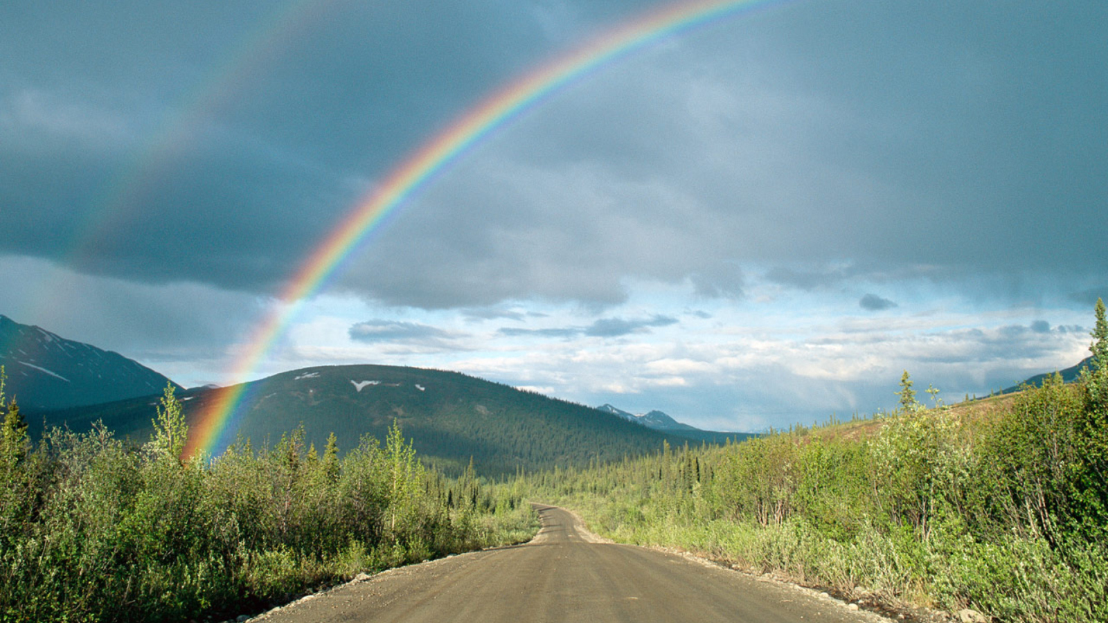 Rainbow In Alaska wallpaper 1600x900