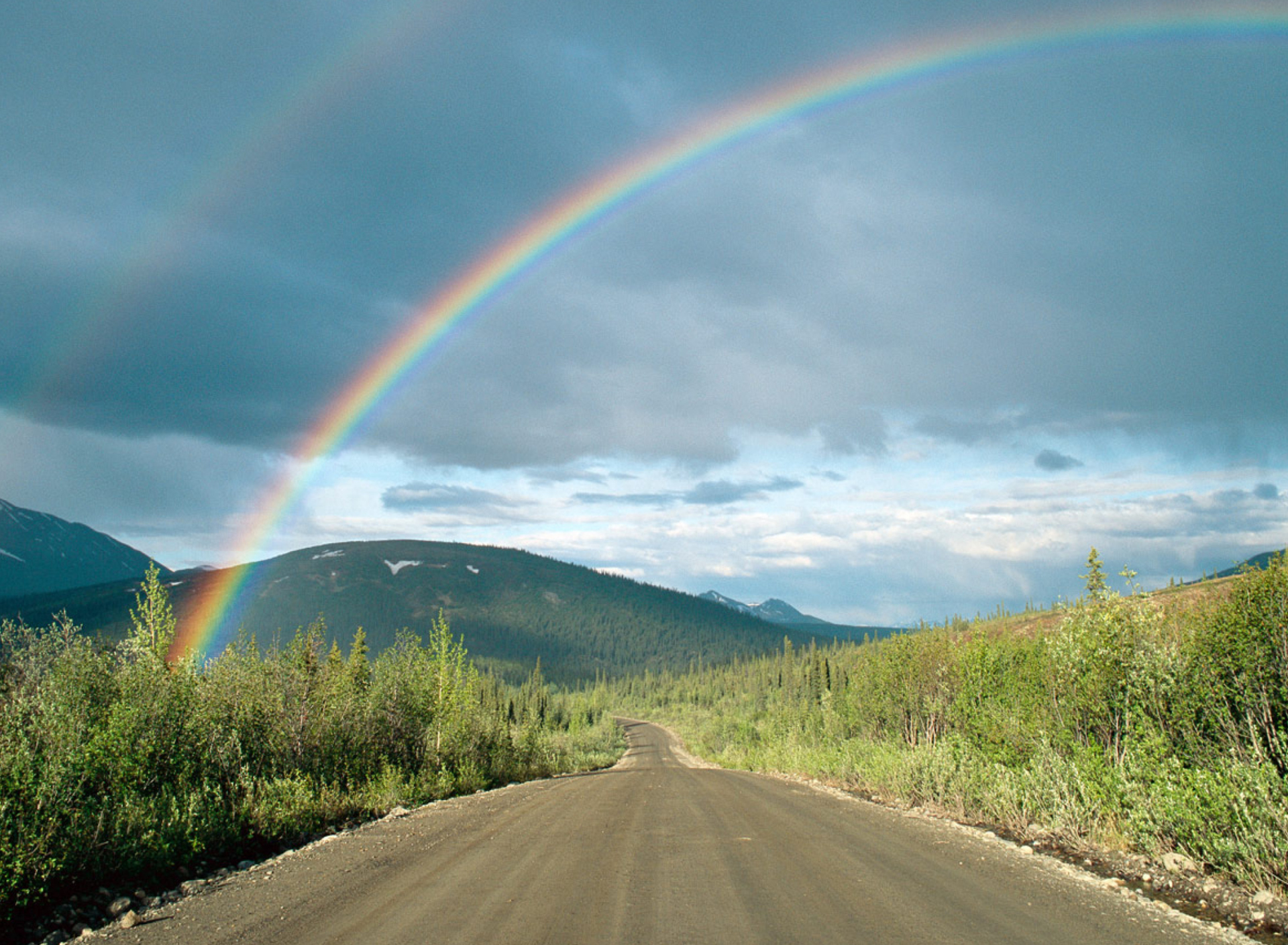 Обои Rainbow In Alaska 1920x1408